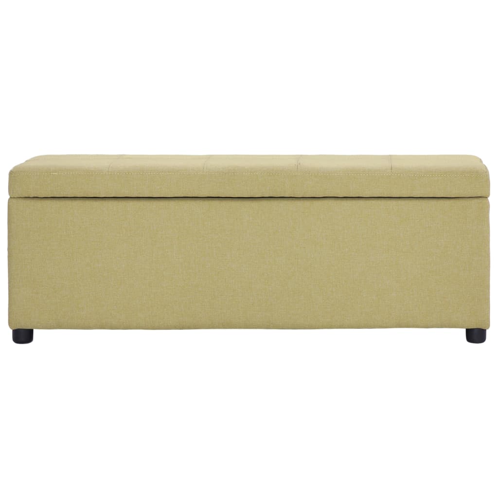 Banc avec compartiment de rangement 116 cm Vert Polyester - XIOS