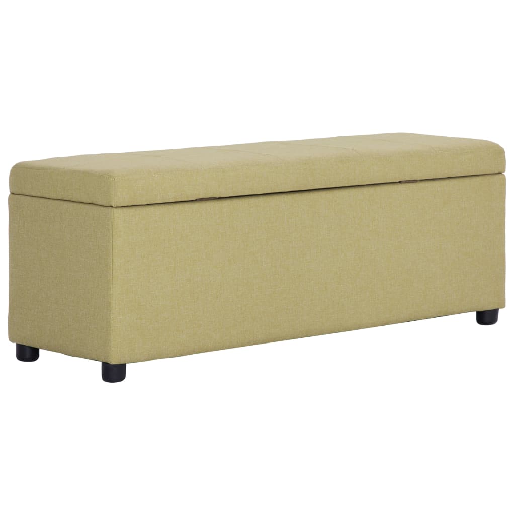 Banc avec compartiment de rangement 116 cm Vert Polyester - XIOS