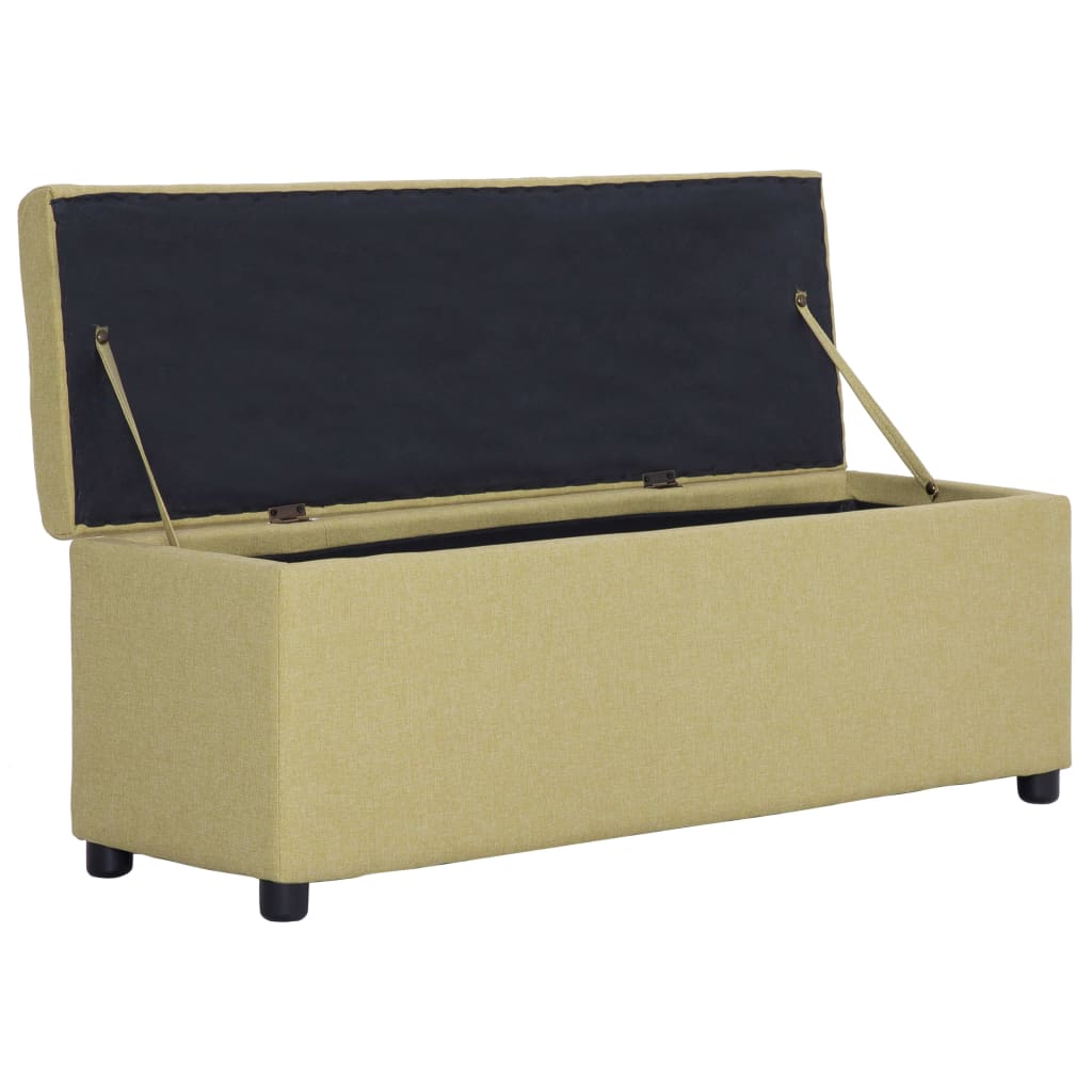 Banc avec compartiment de rangement 116 cm Vert Polyester - XIOS