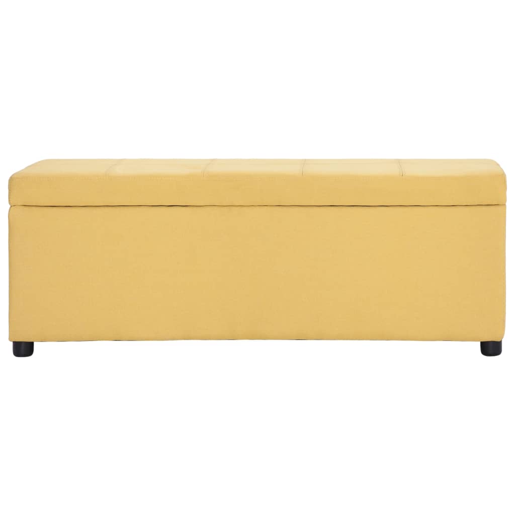 Banc avec compartiment de rangement 116 cm Jaune Polyester - XIOS