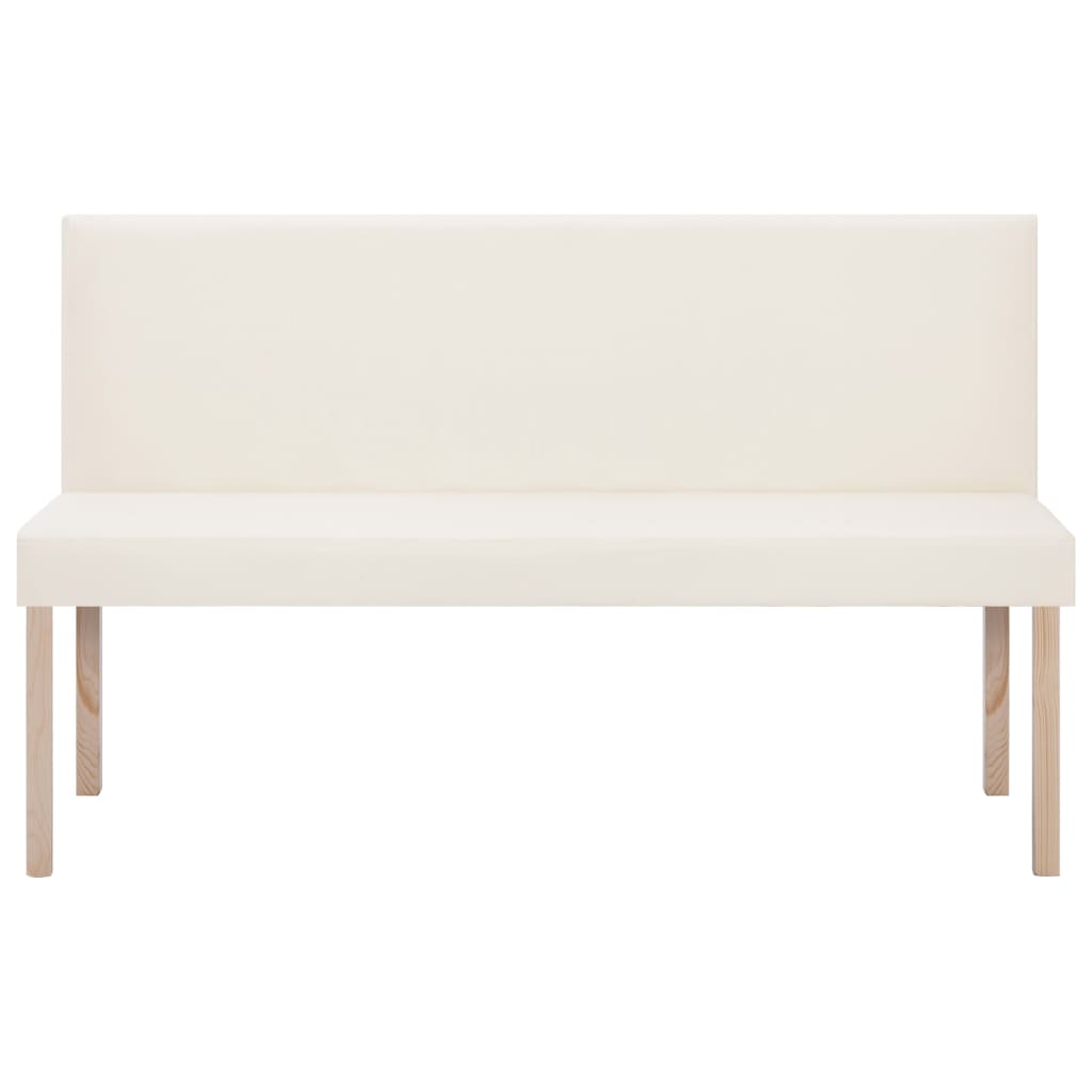 Banc 139,5 cm Crème Similicuir - XIOS
