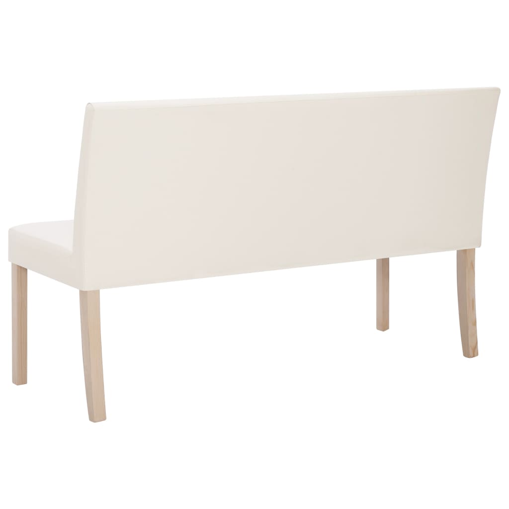 Banc 139,5 cm Crème Similicuir - XIOS