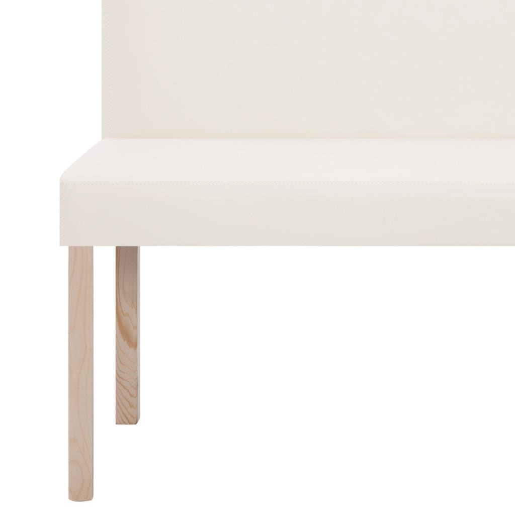 Banc 139,5 cm Crème Similicuir - XIOS