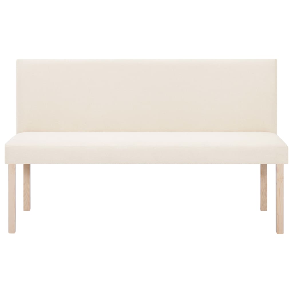 Banc 139,5 cm Crème Polyester - XIOS