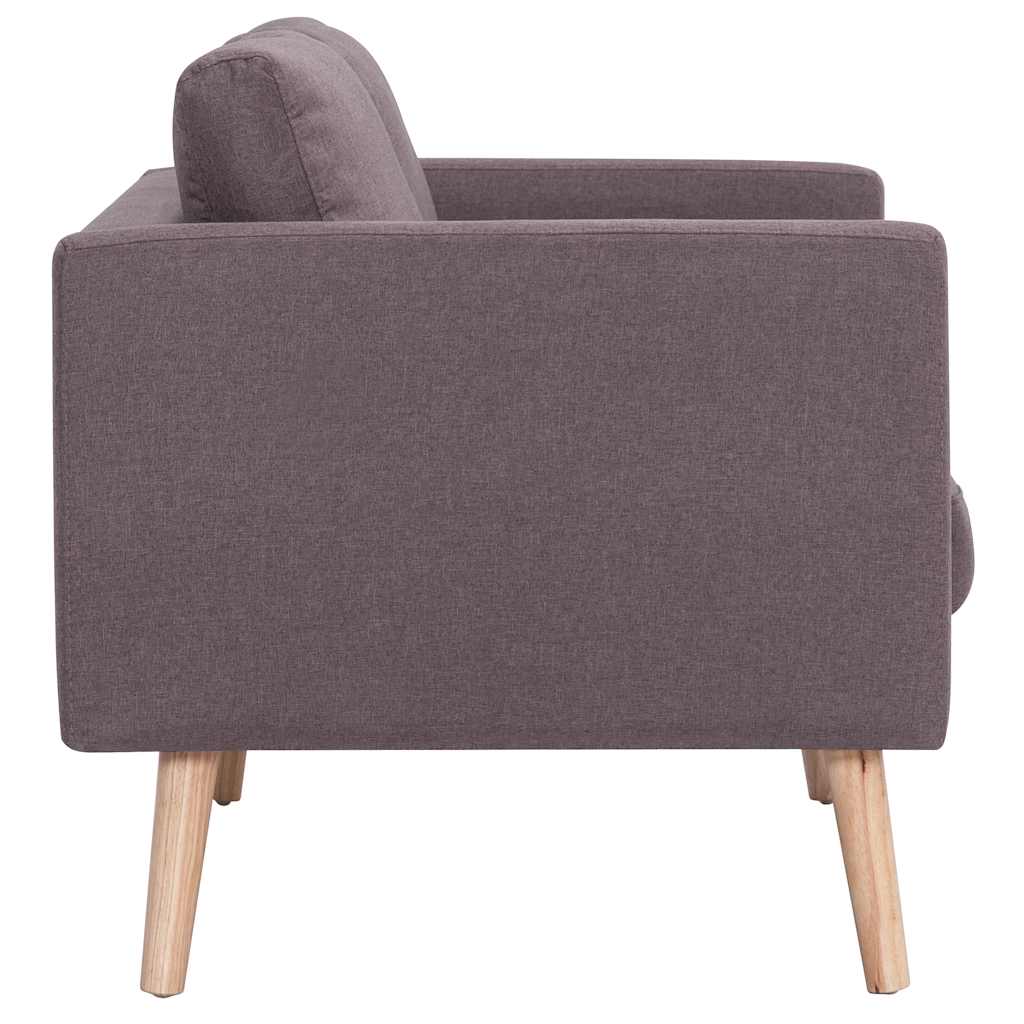 Canapé à 2 places tissu taupe - XIOS