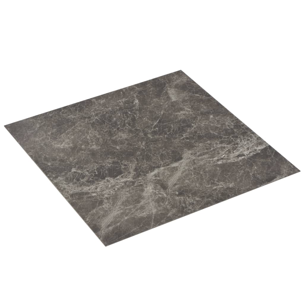 Dalles de plancher PVC autoadhésif 5,11 m² noir marbre Tapis & revêtements de sol vidaXL