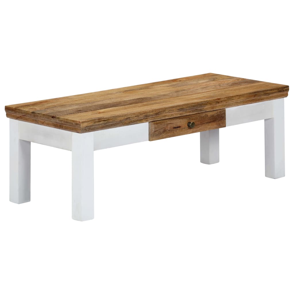 Table basse 110x50x40 cm Bois de manguier massif - XIOS