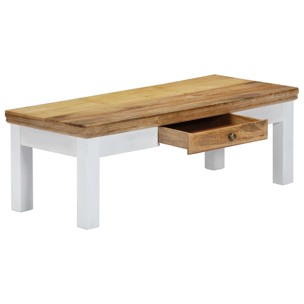 Table basse 110x50x40 cm Bois de manguier massif - XIOS