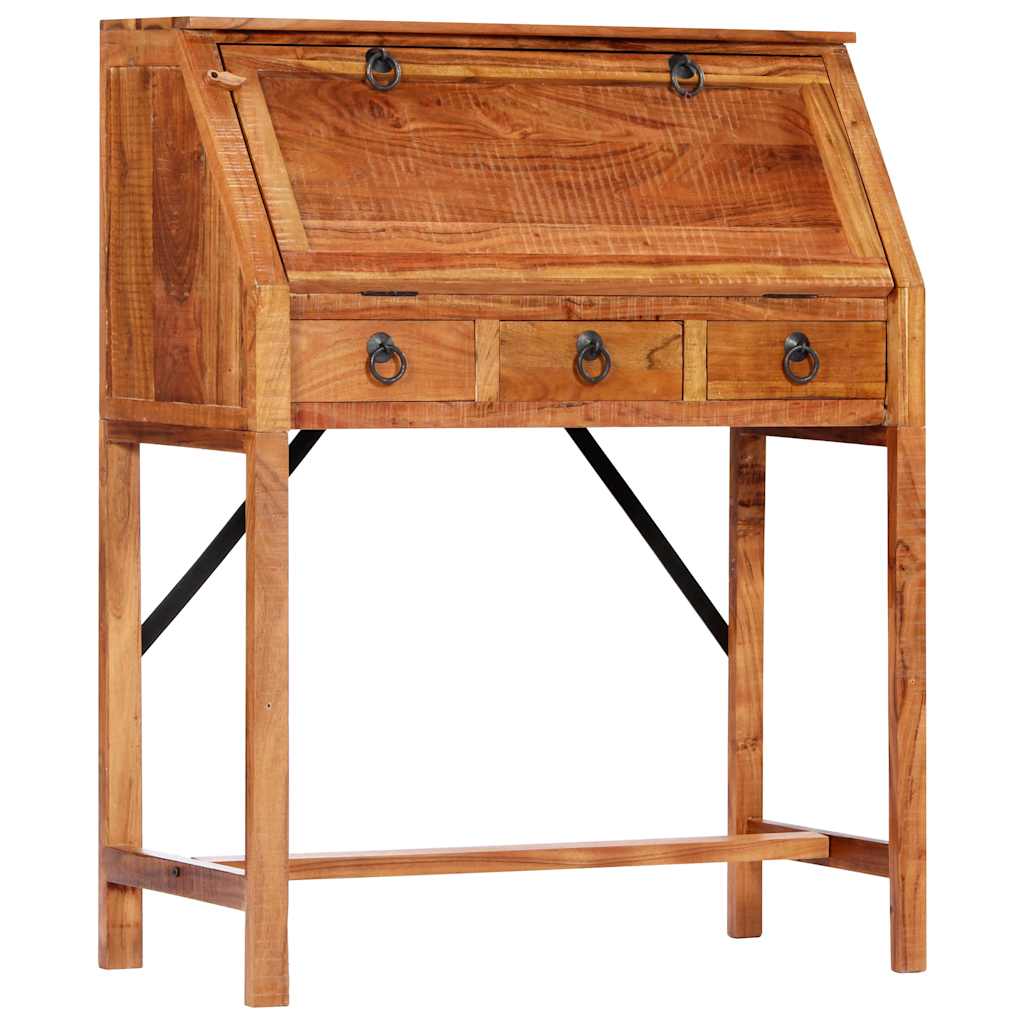Bureau 90x40x107 cm Bois d'acacia massif
