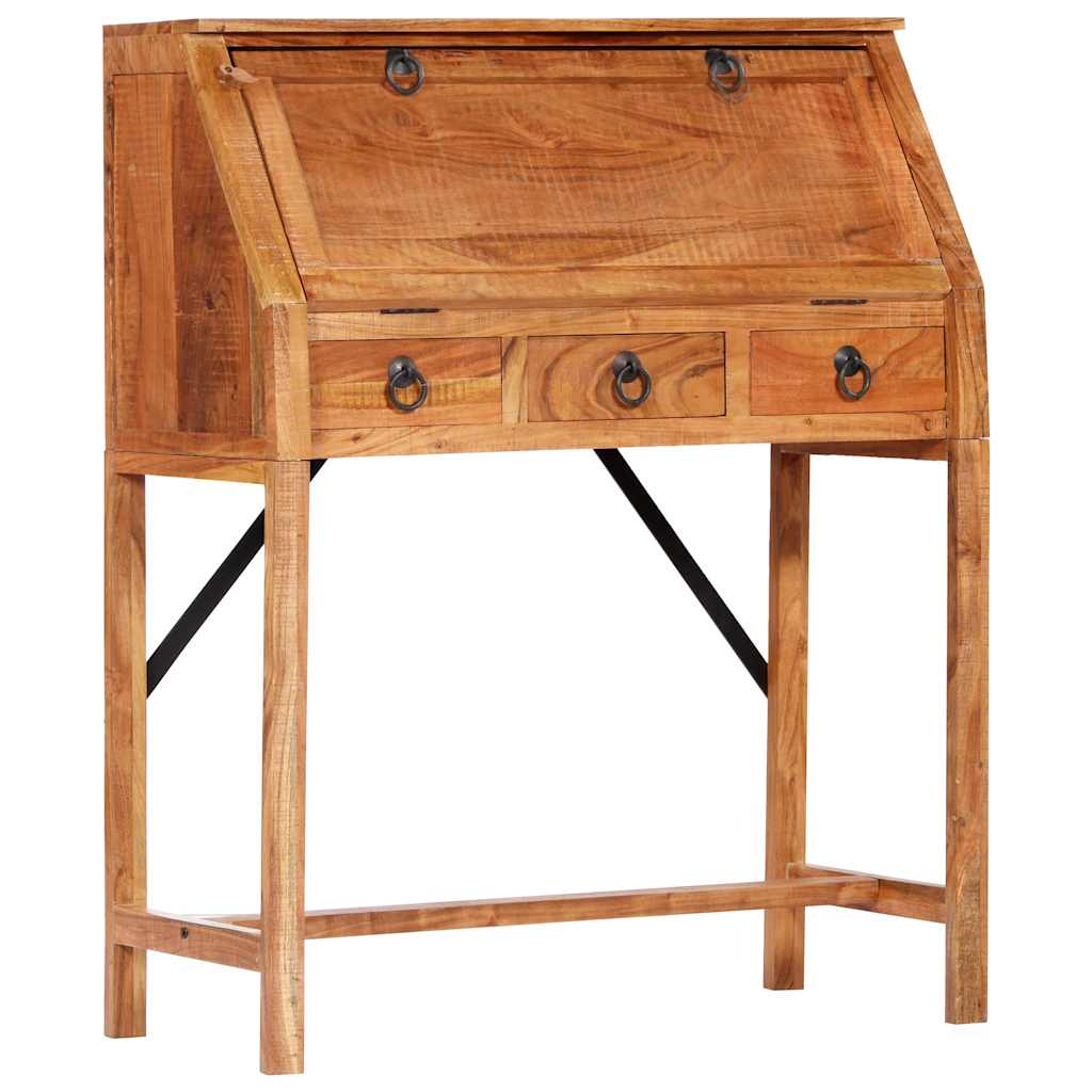 Bureau 90x40x107 cm Bois d'acacia massif