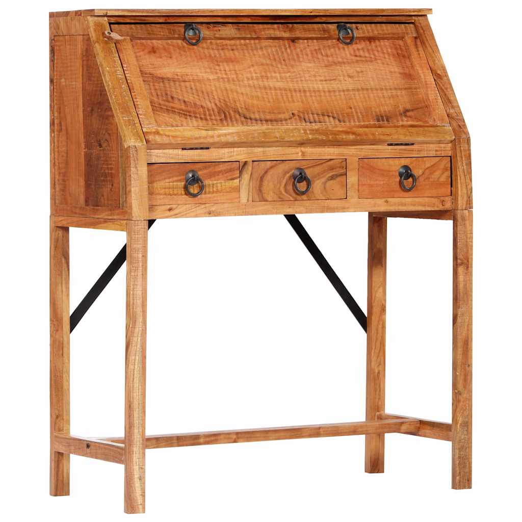 Bureau 90x40x107 cm Bois d'acacia massif