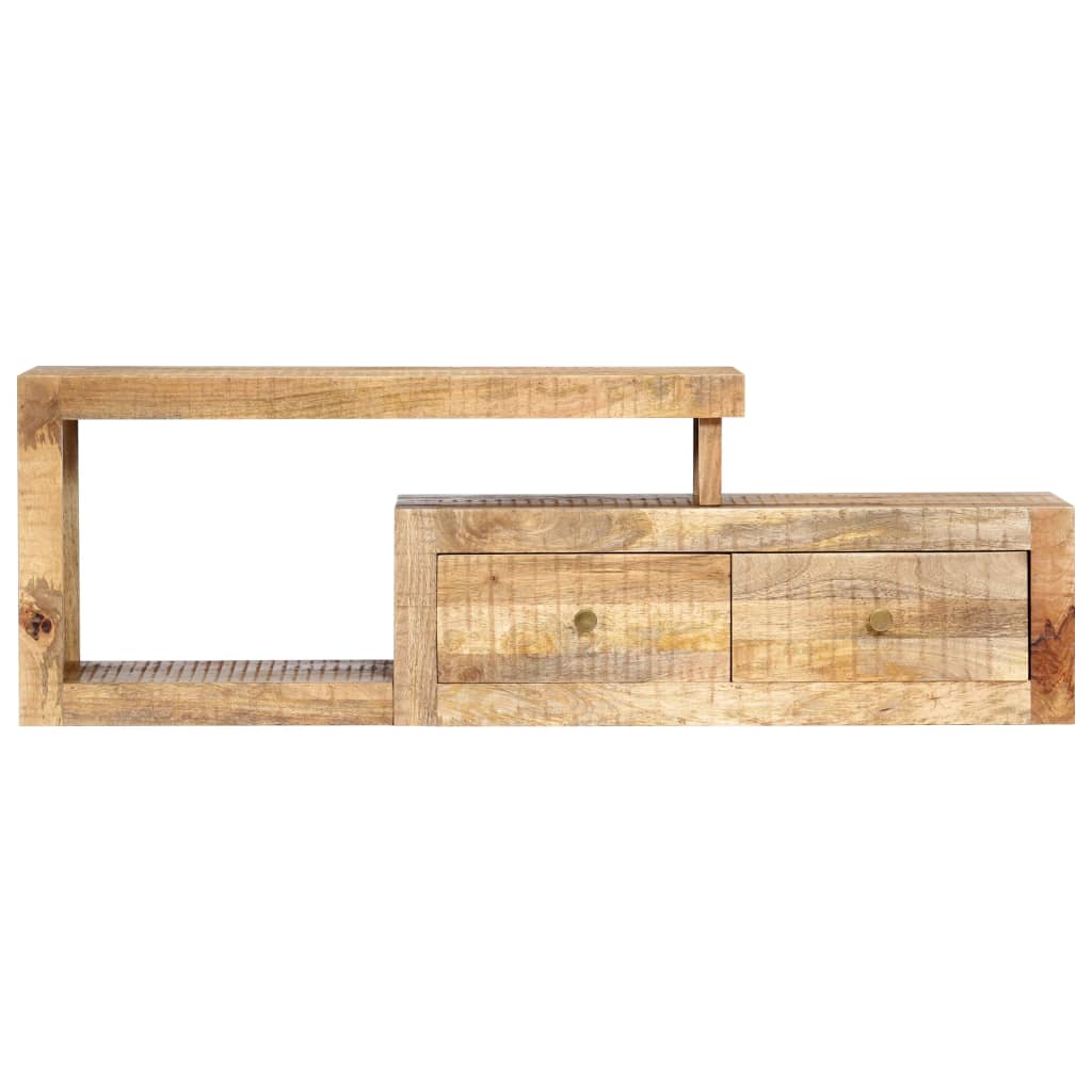 Meuble TV 120x30x40 cm Bois massif de manguier - XIOS