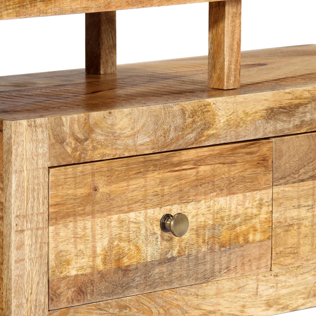 Meuble TV 120x30x40 cm Bois massif de manguier - XIOS