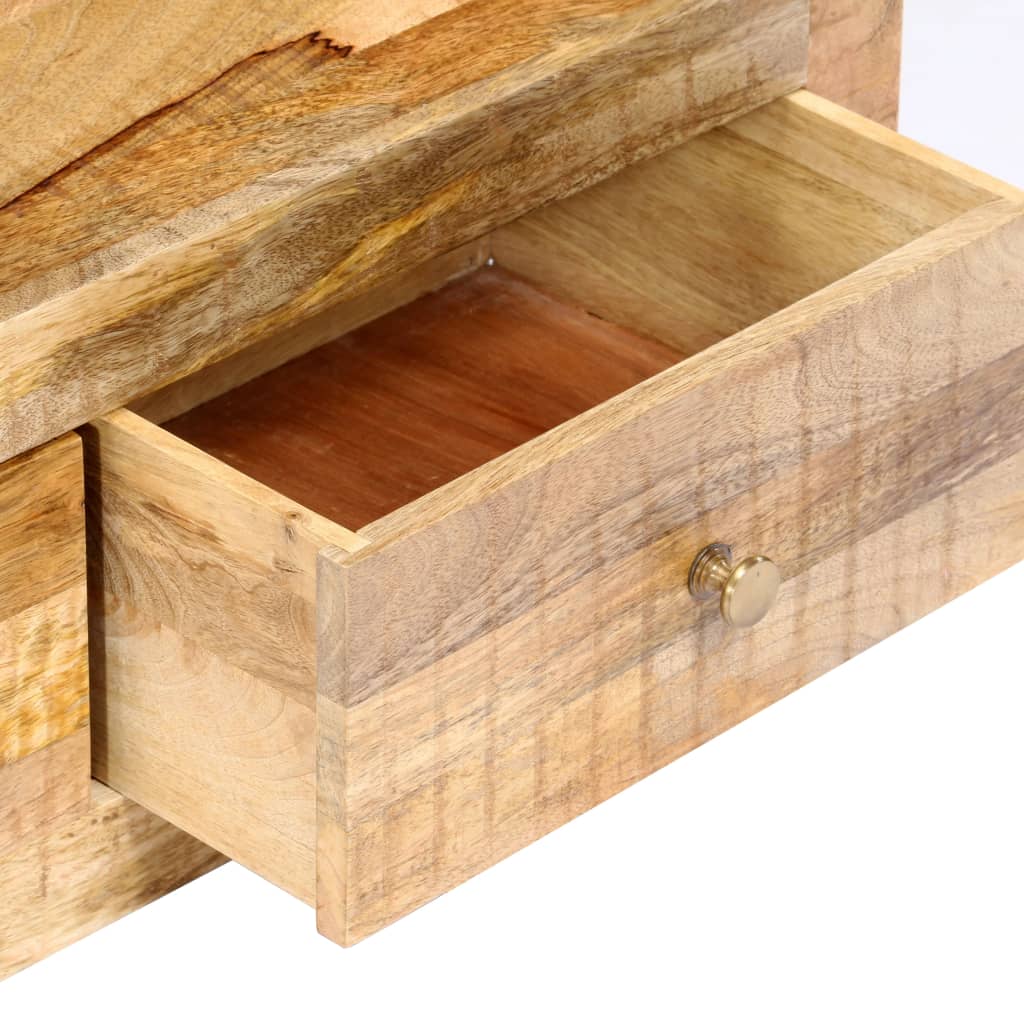 Meuble TV 120x30x40 cm Bois massif de manguier - XIOS