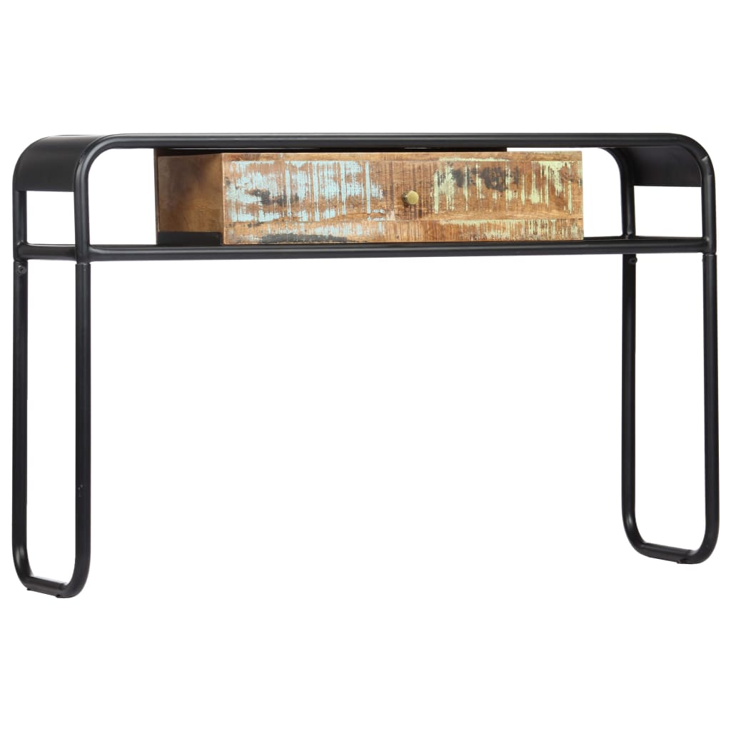 Table console 118 x 30 x 75 cm Bois de récupération massif - XIOS