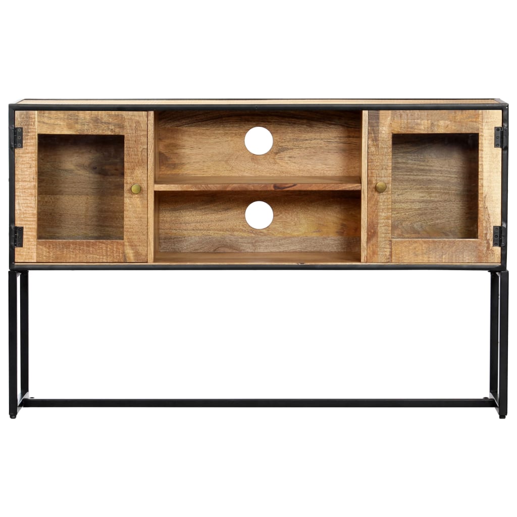 Meuble TV 120x30x75 cm Bois de récupération massif - XIOS