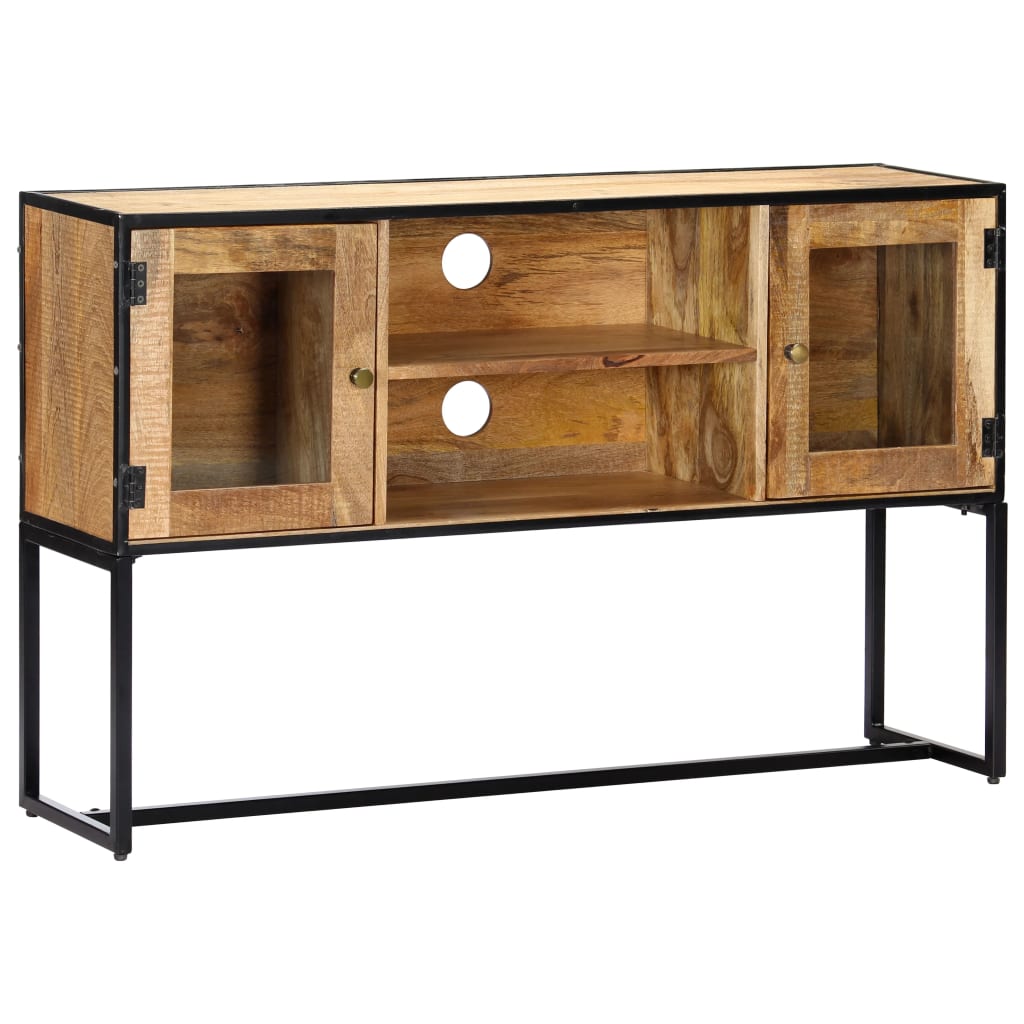 Meuble TV 120x30x75 cm Bois de récupération massif - XIOS