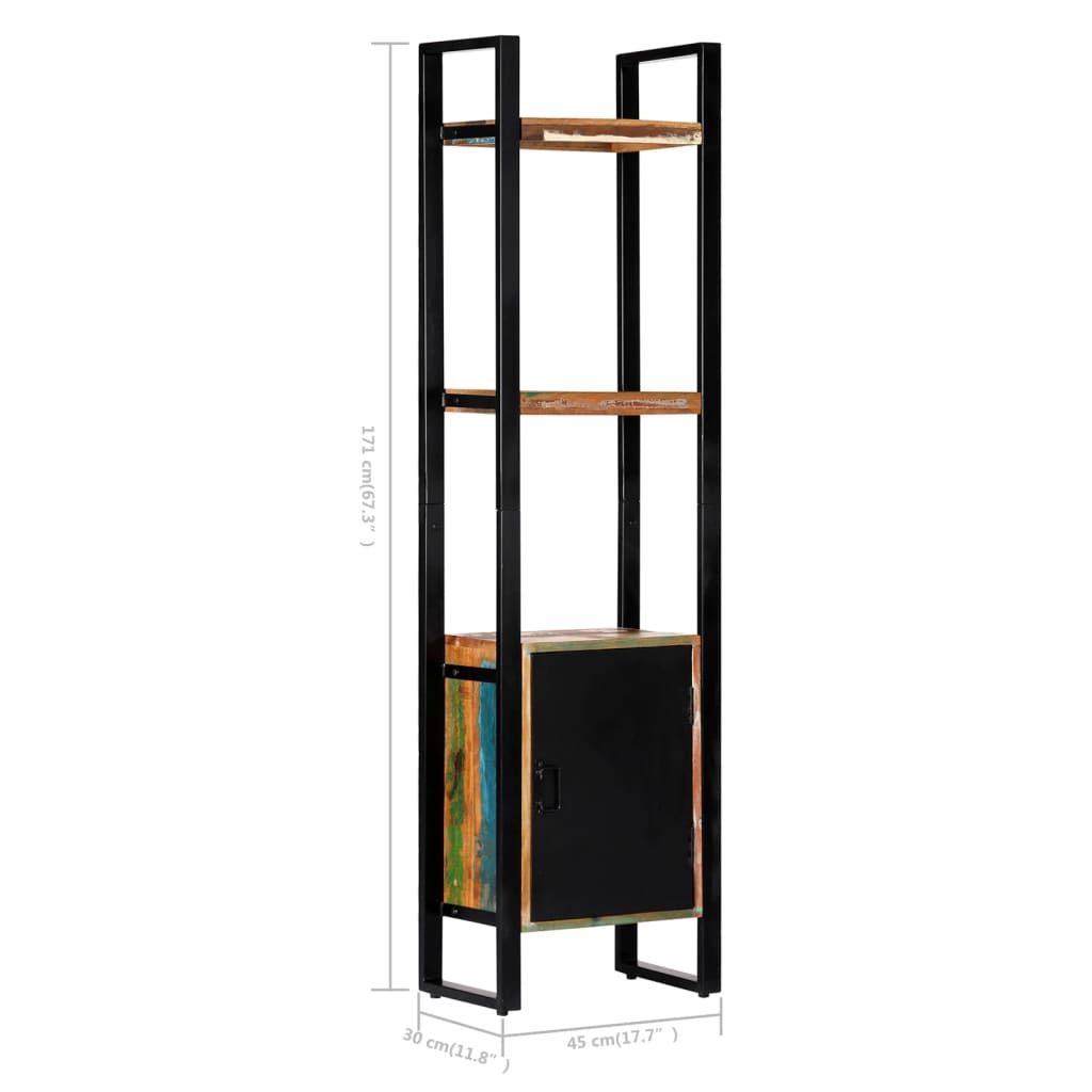 Bibliothèque 45x30x171 cm Bois de récupération solide - XIOS