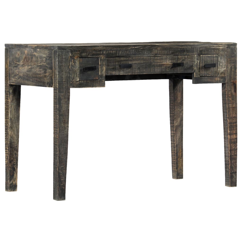 Bureau Noir 110 x 50 x 75 cm Bois de manguier massif - XIOS