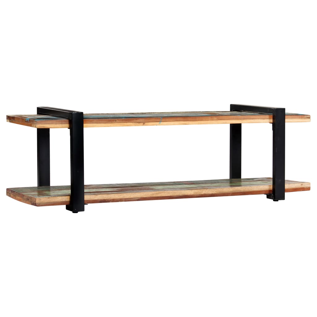 Meuble TV 130x40x40 cm Bois de récupération massif - XIOS