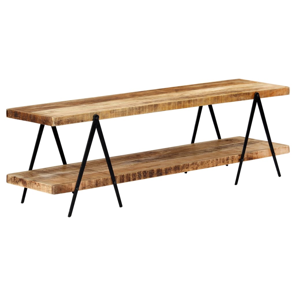 Meuble TV 160x40x50 cm Bois solide de manguier - XIOS
