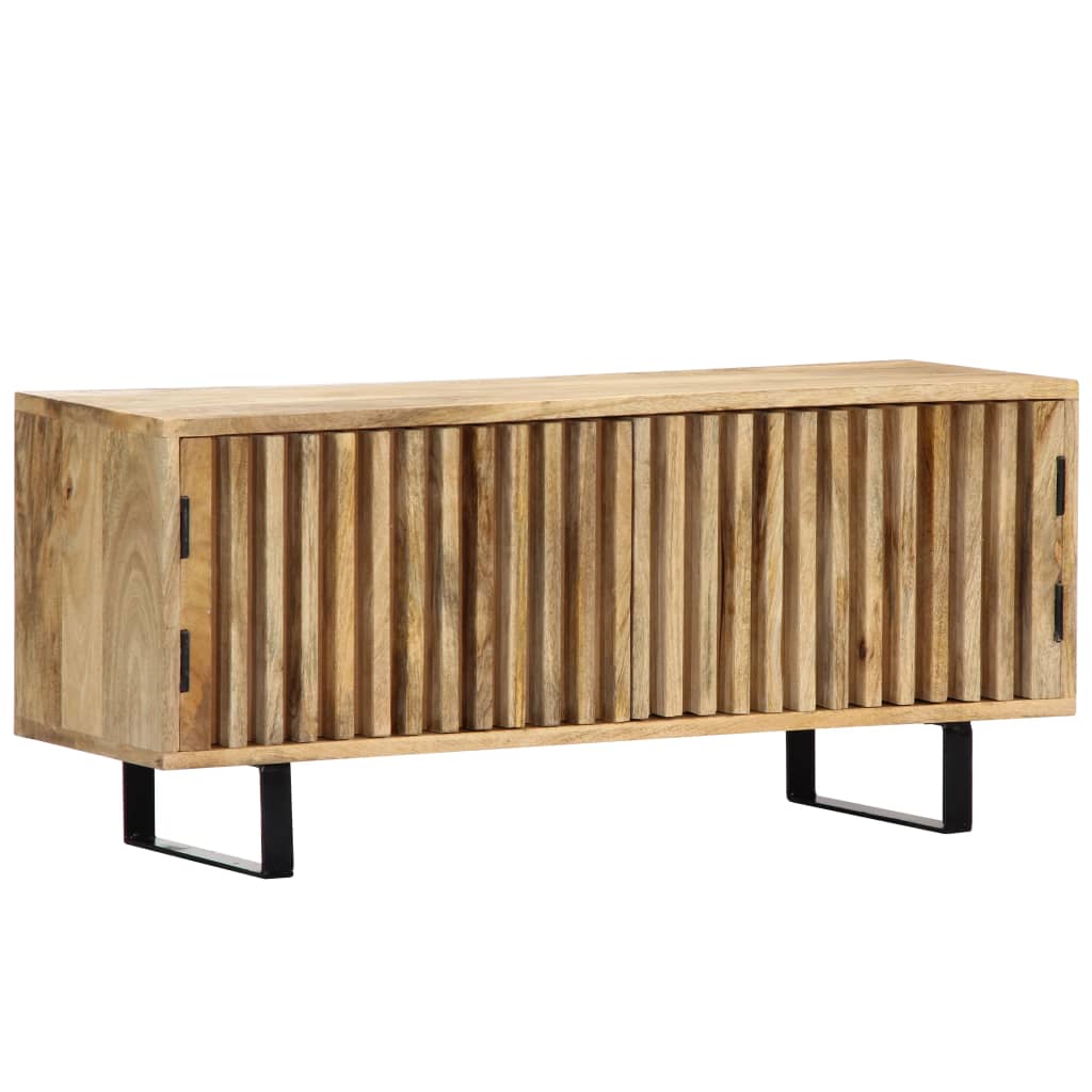 Meuble TV 90x30x40 cm Bois de manguier massif - XIOS