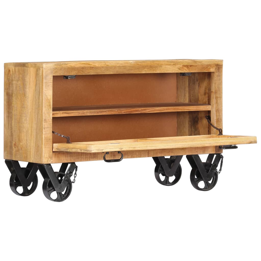 Armoire à chaussures 86x35x55 cm Bois de manguier solide - XIOS