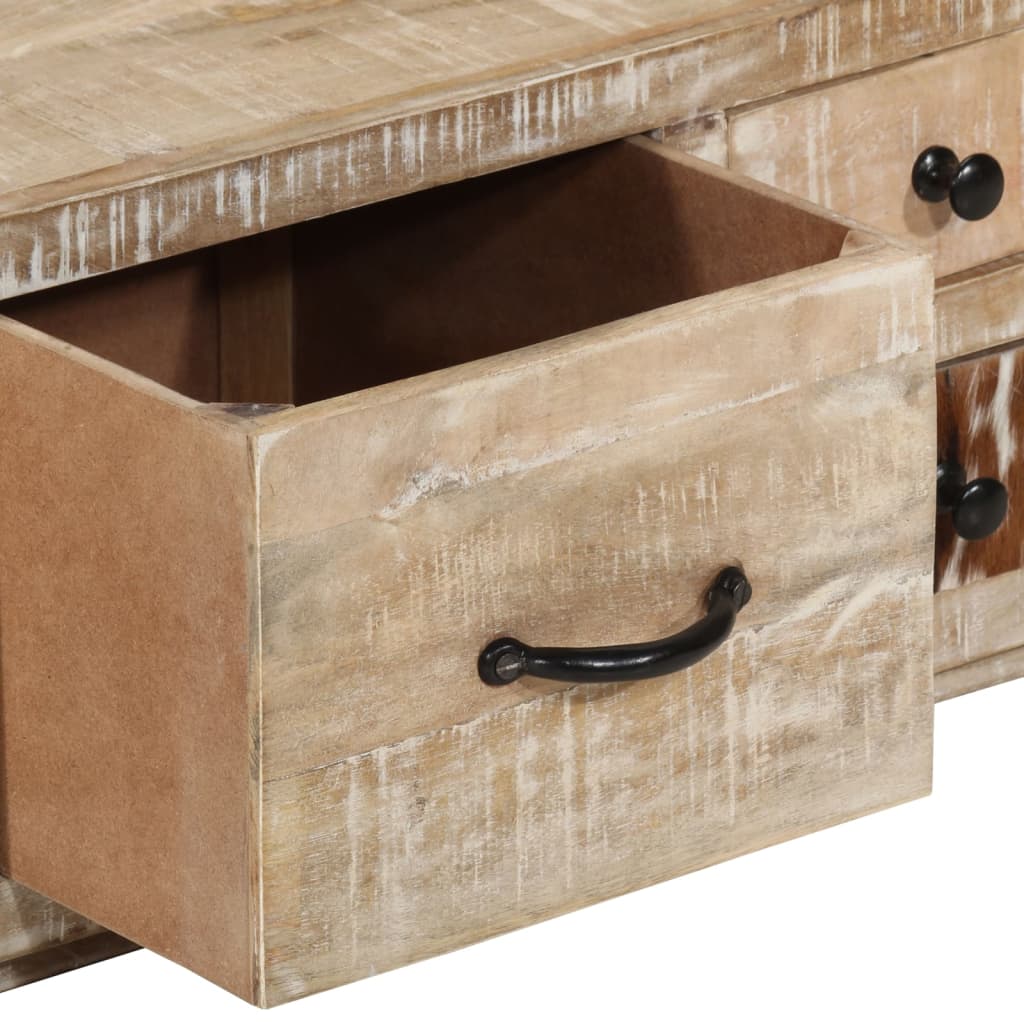 Table basse 90x60x30 cm Bois de manguier massif - XIOS