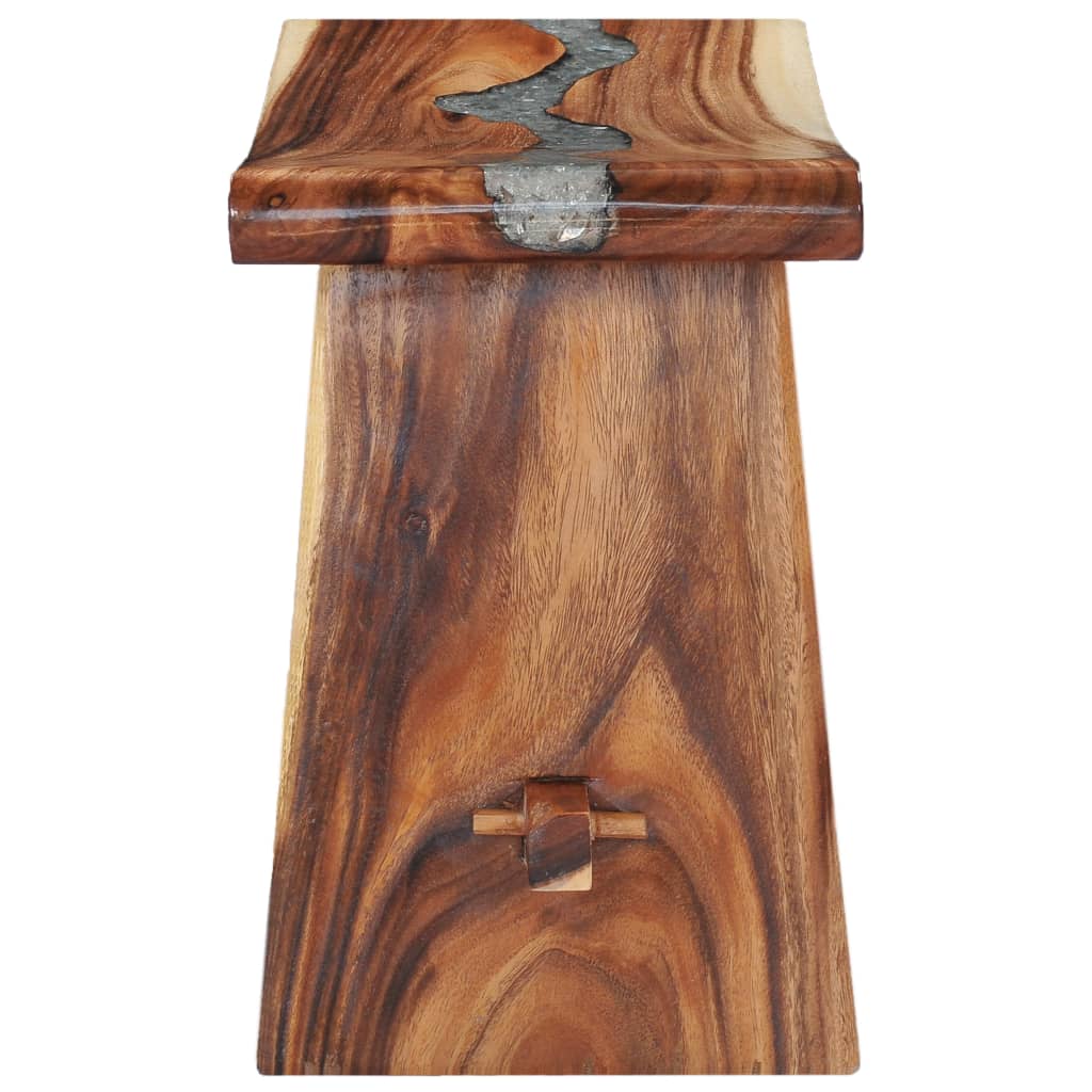 Tabouret Bois de Suar solide et polyrésine - XIOS