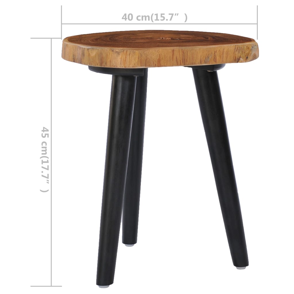 Table basse 40x45 cm Teck solide - XIOS