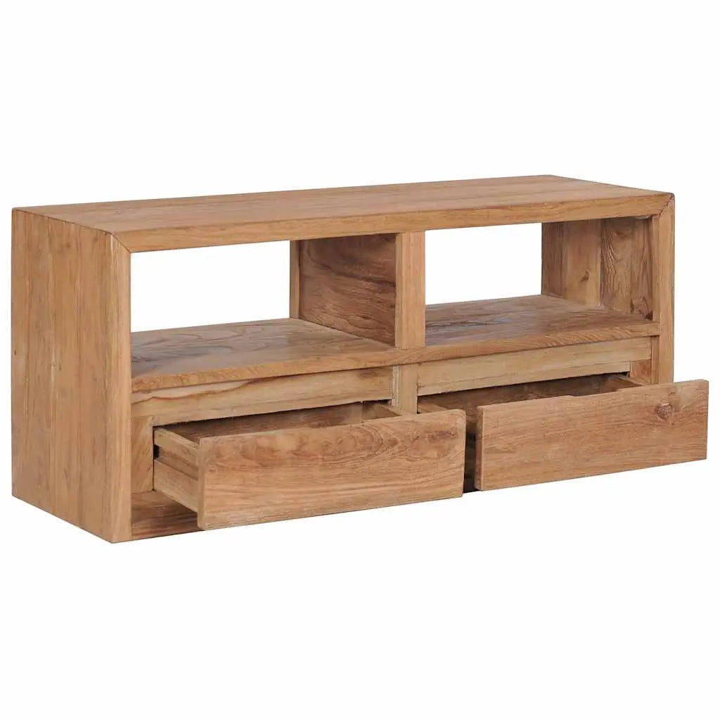 Meuble TV 90x30x40 cm bois de teck solide - XIOS