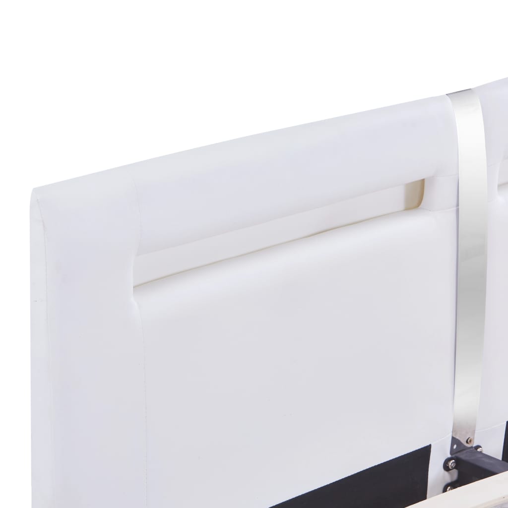 Cadre de lit avec LED sans matelas blanc 180x200 cm - XIOS