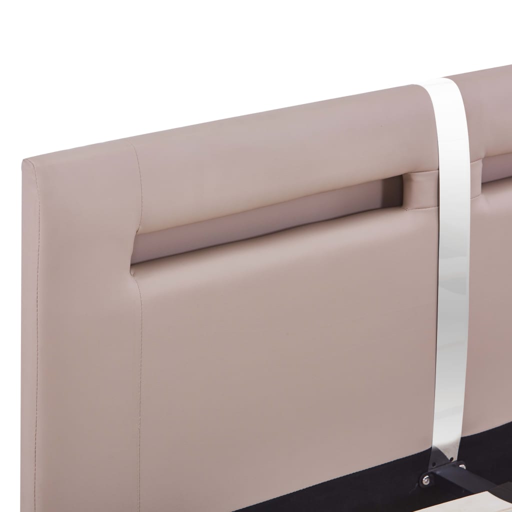 Cadre de lit avec LED sans matelas cappuccino 120x200 cm - XIOS