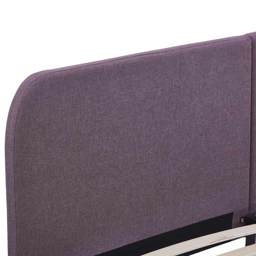 Cadre de lit sans matelas taupe tissu 180x200 cm - XIOS