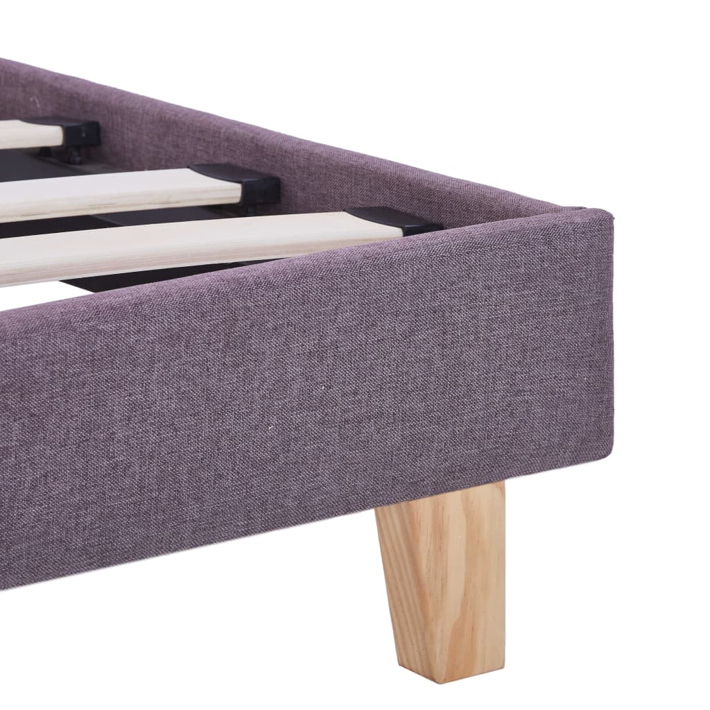Cadre de lit sans matelas taupe tissu 180x200 cm - XIOS