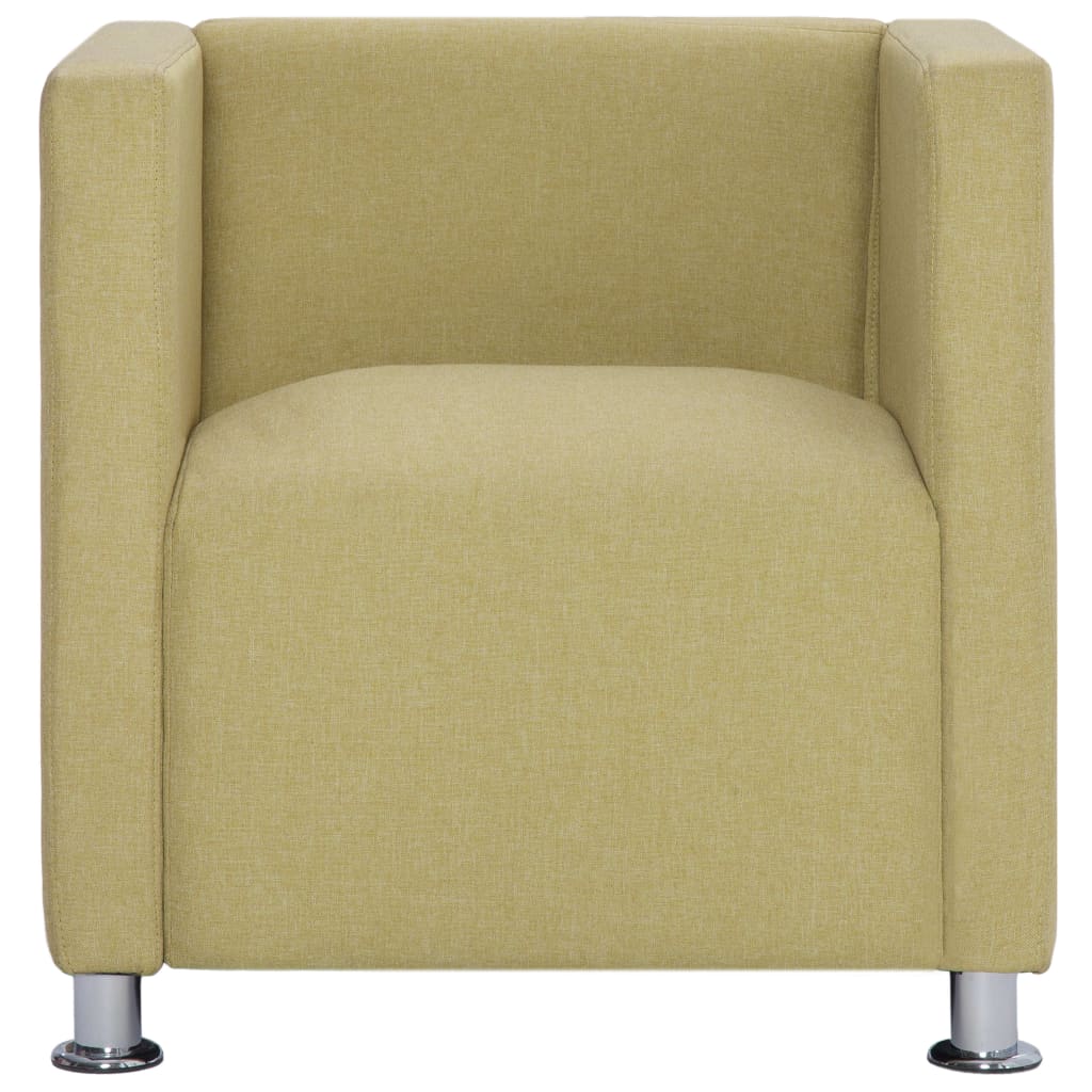 Fauteuil cube Vert Tissu - XIOS