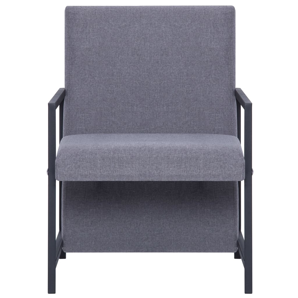 Fauteuil gris clair tissu - XIOS