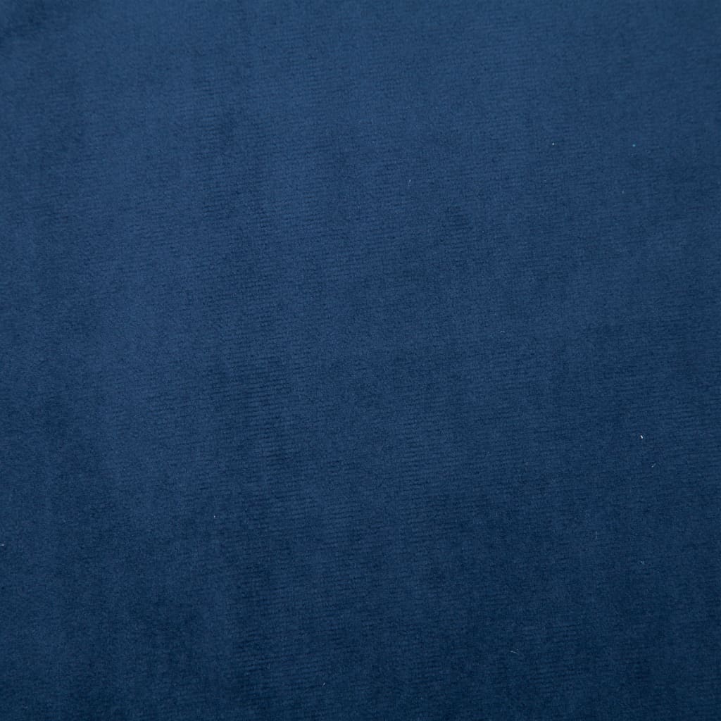 Fauteuil avec pieds chromés Bleu Velours - XIOS