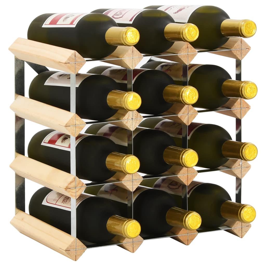 Casier à bouteilles 12 bouteilles Pinède solide - XIOS