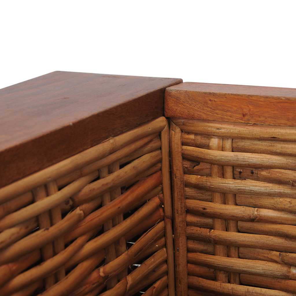 Fauteuil avec coussins Marron Rotin naturel - XIOS