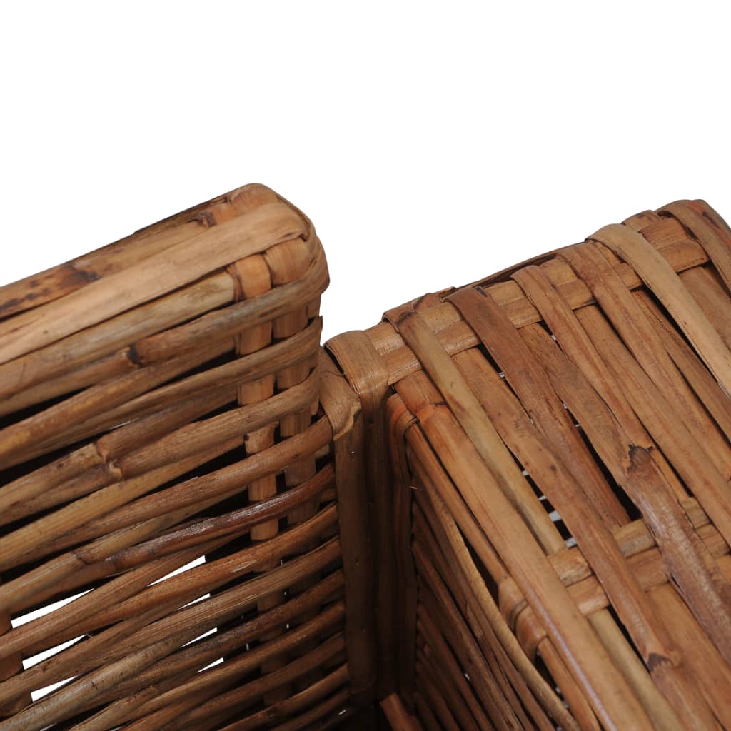 Fauteuil avec coussins Rotin naturel Fauteuils vidaXL