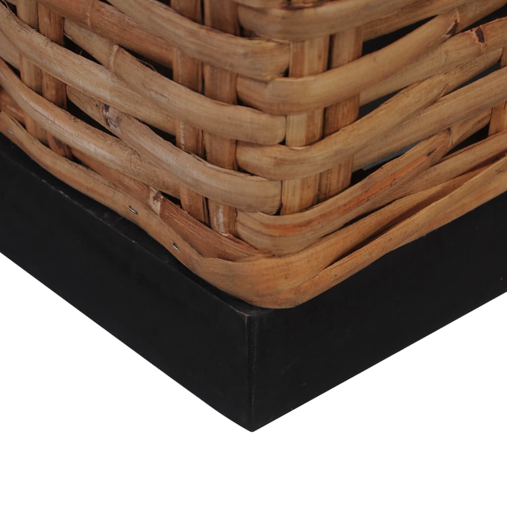 Fauteuil avec coussins Rotin naturel Fauteuils vidaXL