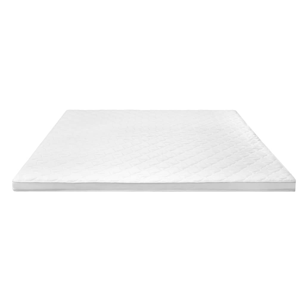 Sur-matelas 140 x 200 cm Mousse froide Profil d'œuf 6 cm Couvre-matelas vidaXL