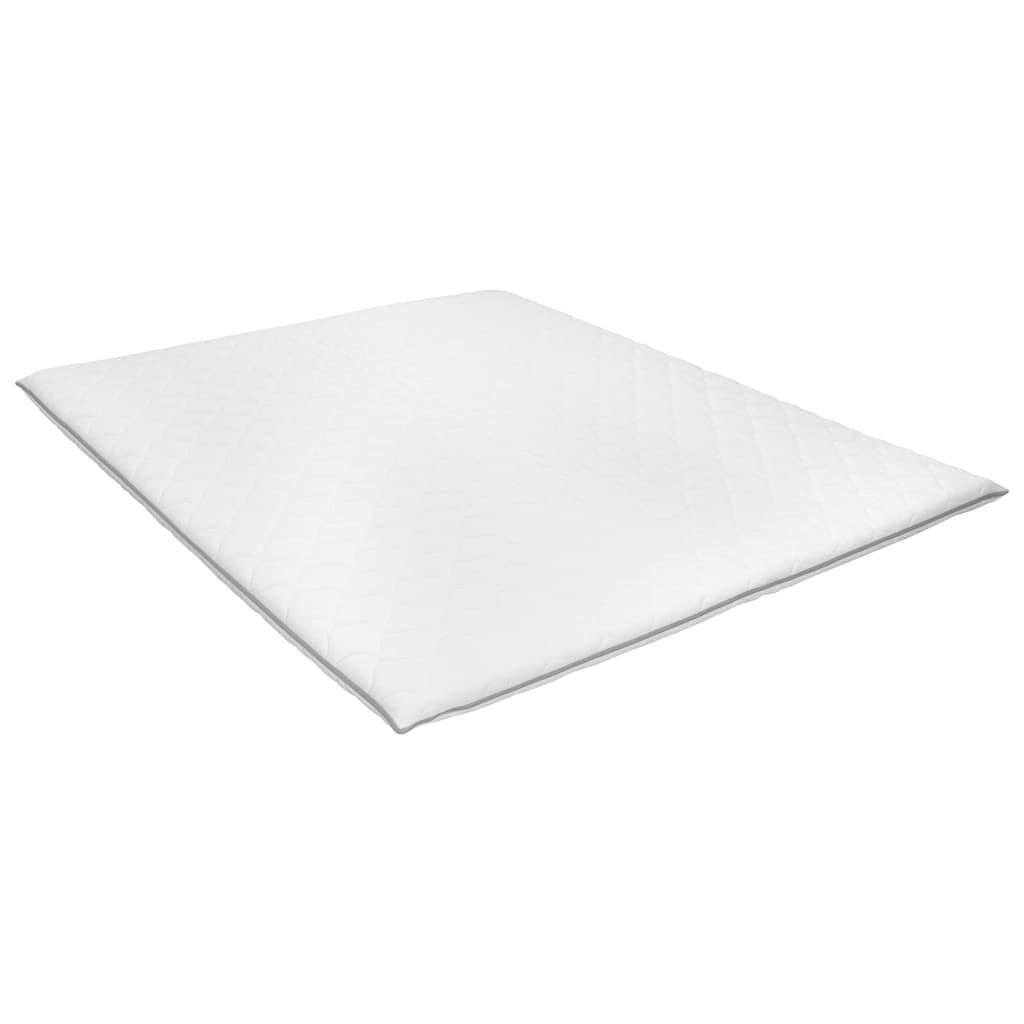 Sur-matelas 140 x 200 cm Mousse à mémoire de forme Visco 6 cm Couvre-matelas vidaXL