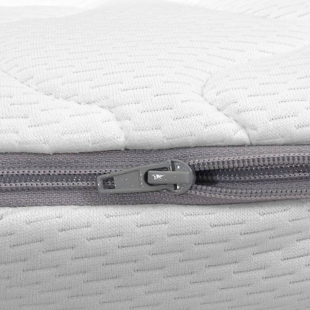 Sur-matelas 140 x 200 cm Mousse à mémoire de forme Visco 6 cm Couvre-matelas vidaXL
