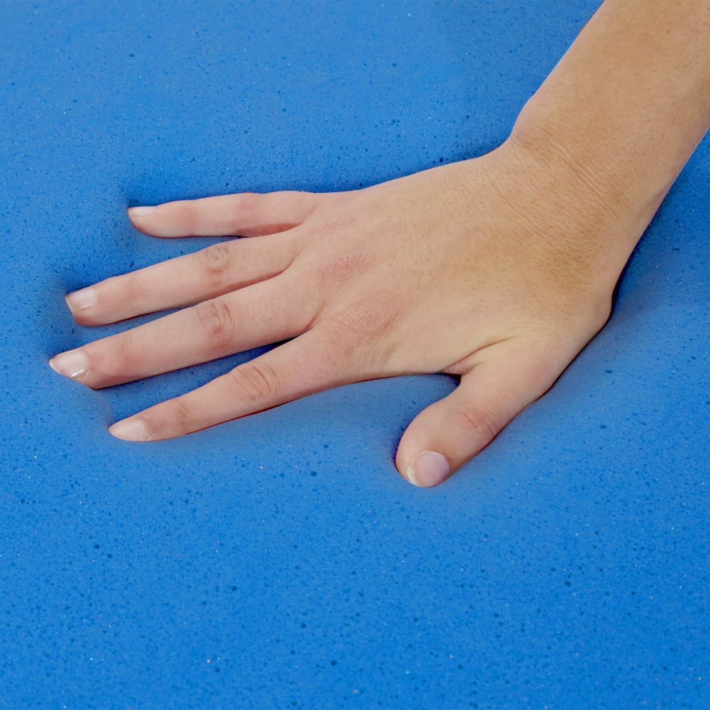 Sur-matelas 140 x 200 cm Mousse à mémoire de forme Visco 6 cm Couvre-matelas vidaXL
