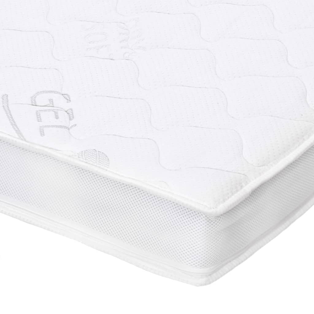 Sur-matelas 180 x 200 cm Mousse de gel 7 cm Couvre-matelas vidaXL