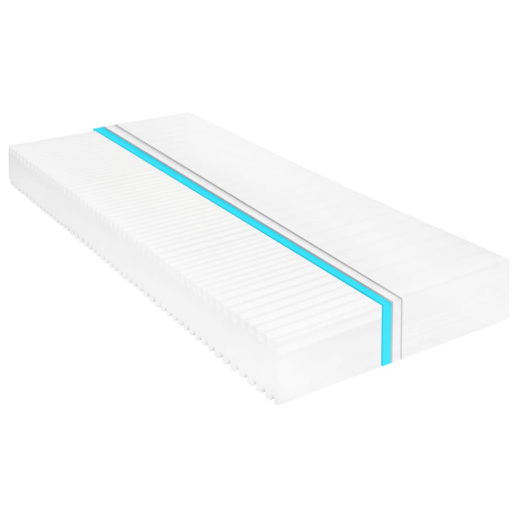 Matelas 180 x 200 cm 7 zones Mousse PU 16 cm H2 H3 Matelas vidaXL