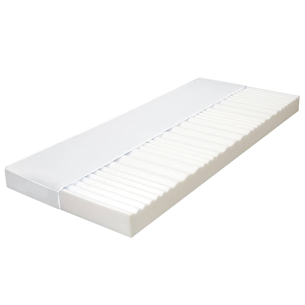 Matelas 90x200 cm 7 zones Mousse PU 10 cm H2 H3 Matelas vidaXL