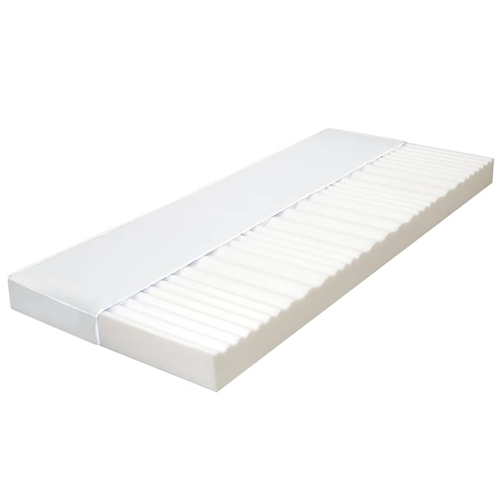 Matelas 120 x 200 cm 7 zones Mousse PU 10 cm H2 H3 Matelas vidaXL